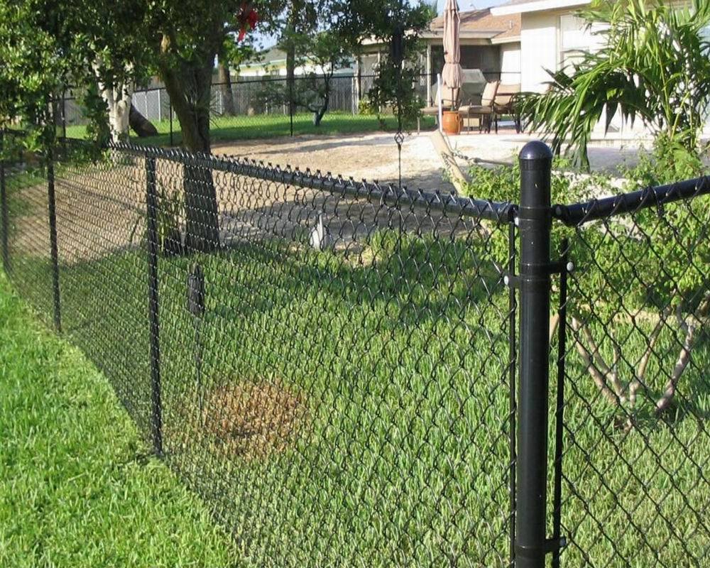 Galvanized PVC Coated Wire Mesh Chain Link Fence