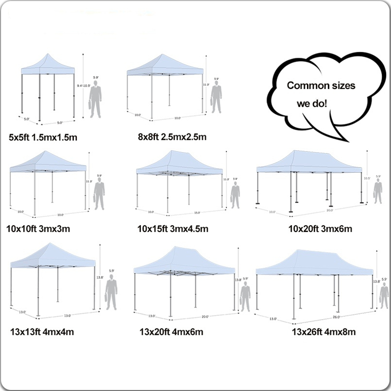 3mx3m Best Quality Pop up Canopy Folding Tent with Wall