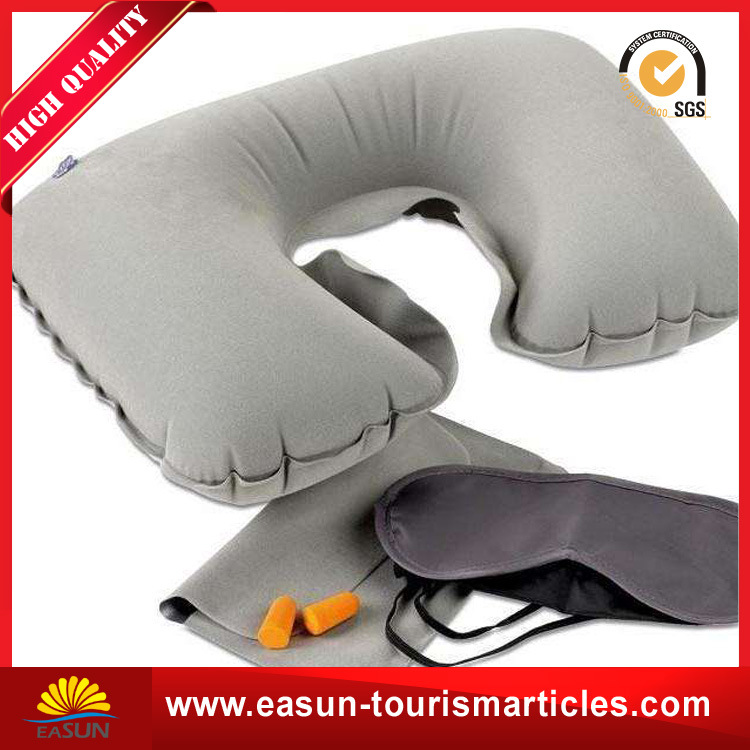 Hot Sale Promotional Inflatable Travel Pillow, Disposable Pillow for Aviation