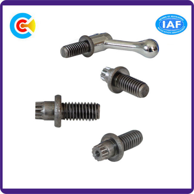 DIN/ANSI/BS/JIS Carbon-Steel/Stainless-Steel Hand Twist Non-Standard Customized Anti-Loose Screw for Building
