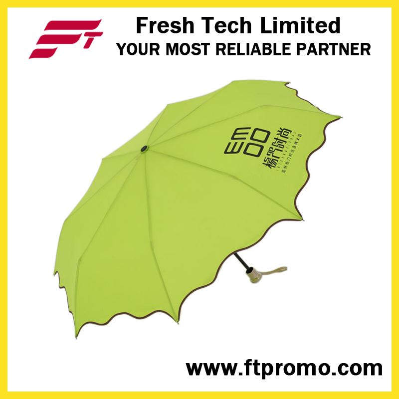 Manual Open 3-Section Folding Umbrella