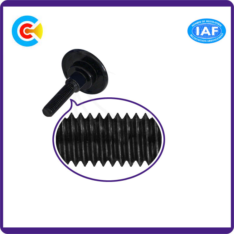 Carbon Steel/4.8/8.8/10.9 M5 Customized Mechanical Handle Round Head Step Screws