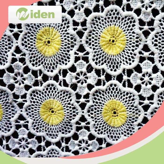 Noble Embroidery 100 % Polyester Chemical Lace Fabric