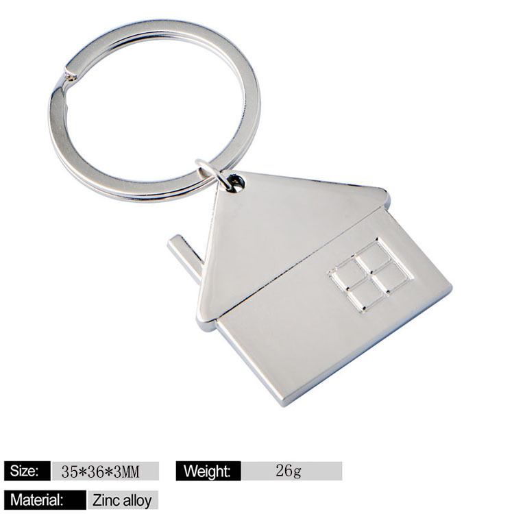 2018 Chinese Supplier Custom House Shaped Rubber PVC Keychain for Promotion Event