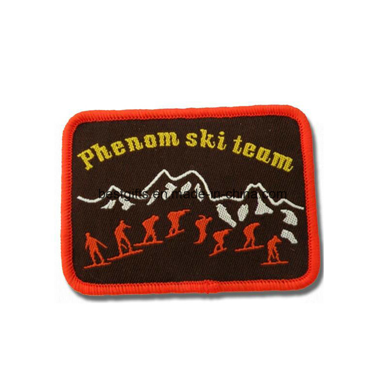 Custom Embroidery Patch Cheap Iron-on Garment Woven Badge/Woven Patch