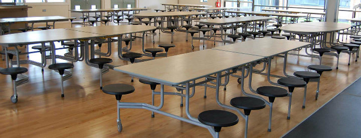 Modern Folding and Removable School Cafeteria Dining Table