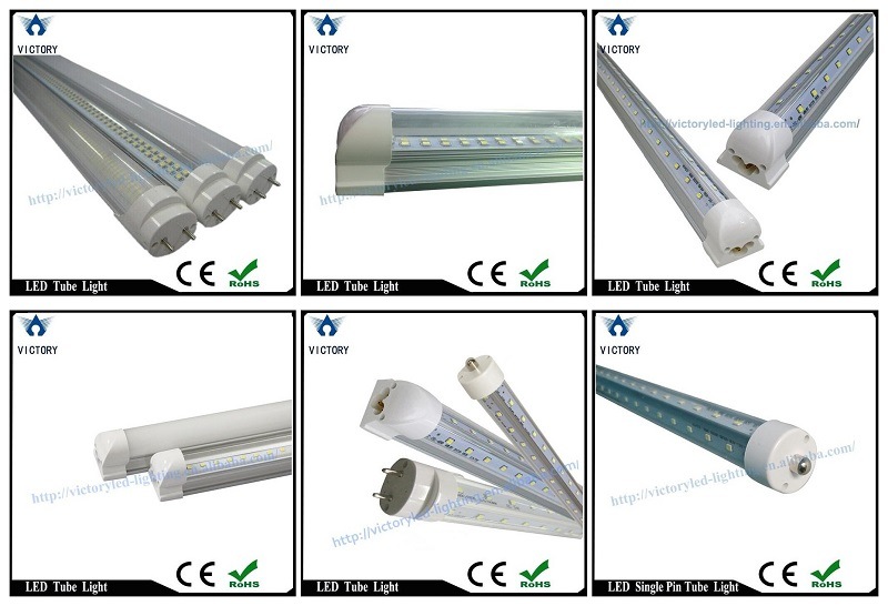 Integrated/Single Pin/G13 T8 LED Tube LED Shop Light, 60W 8FT LED Tube Light Fixture LED Cooler Light