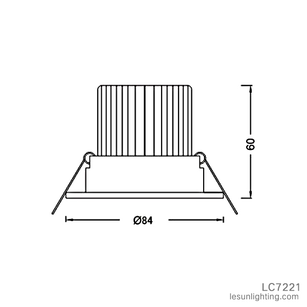 Long Lifespan 3W/9W LED Ceiling Lamp/Down Light LC7221