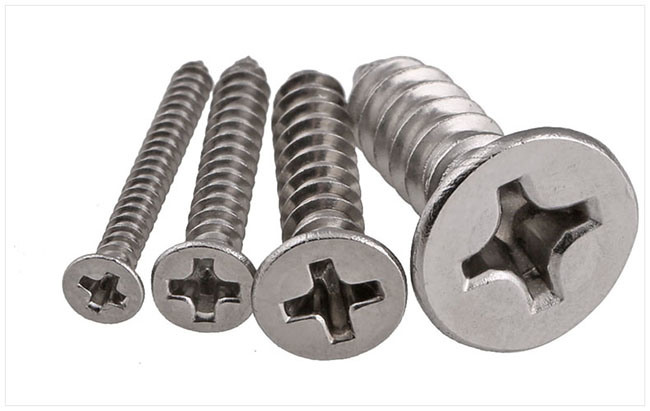 Stainless Steel Flat Head Cross Recesed Self Tapping Screw