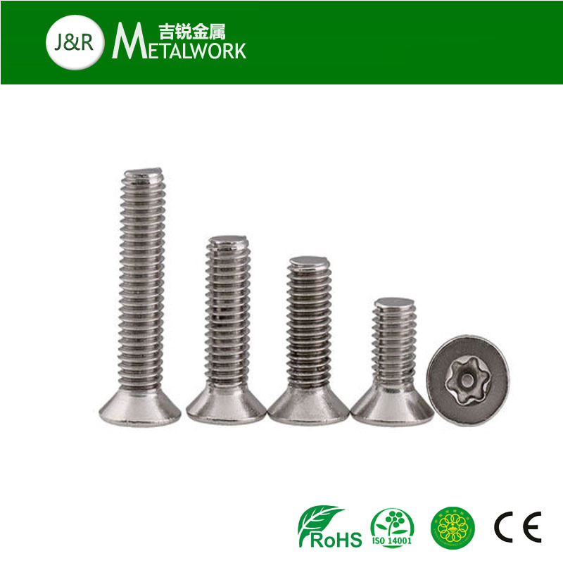 Stainless Steel Torx Flat/Countersunk Head Security Screw (SS304 Ss316)