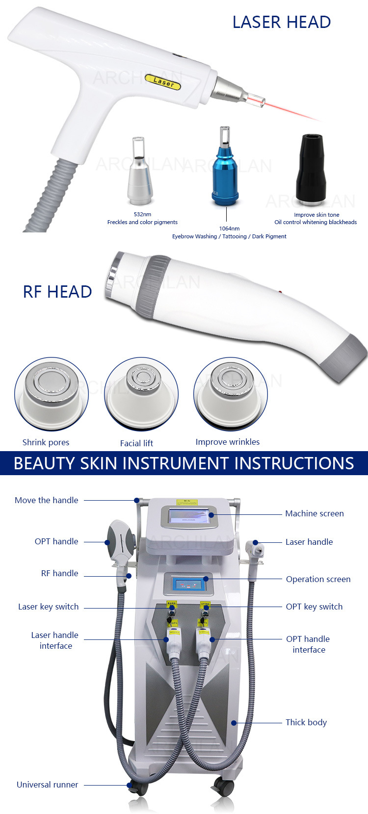 Hair Removal Machine IPL Shr Permanent Pain Free