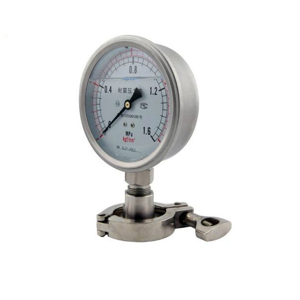 High Quality Oil Filled 60mm Shock - Resistant Pressure Gauge