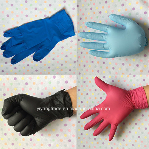 Various Color Disposable Examination Nitrile Glove