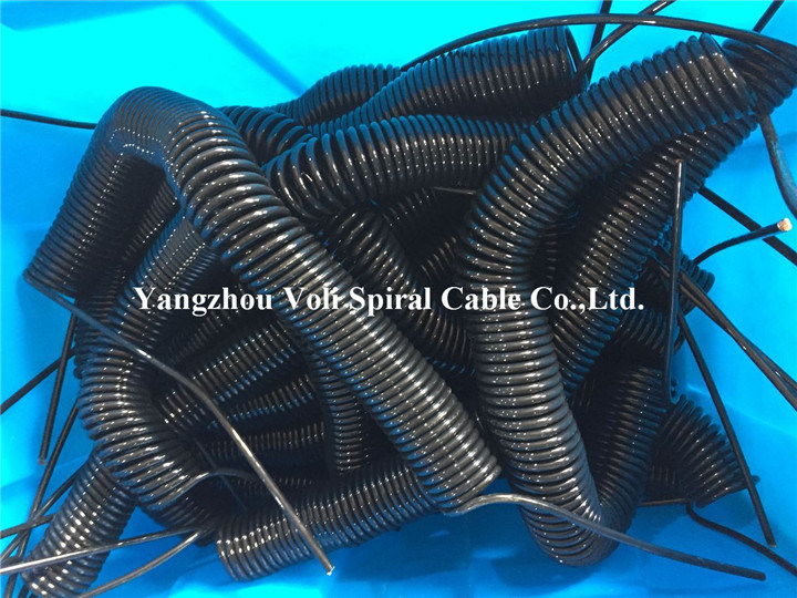 High Elasticity TPE PUR Spiral Electric Wire Coiled Cable