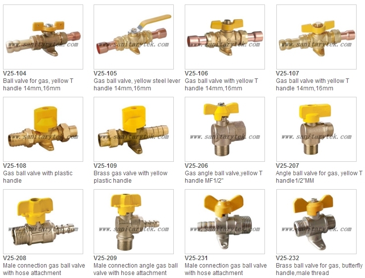 Brass Gas Ball Valve (V25-209)