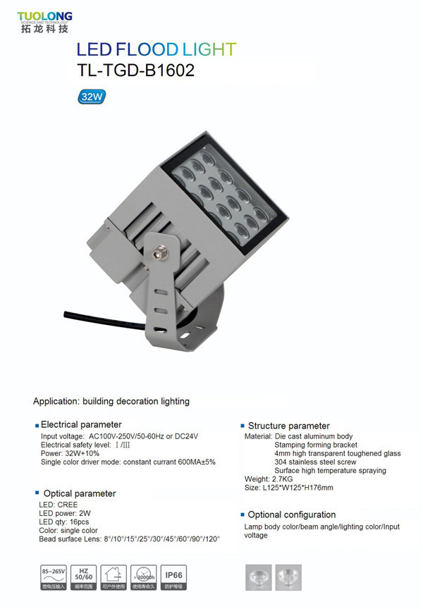 Color Changing Outdoor LED Flood Light RGB Garden LED Light