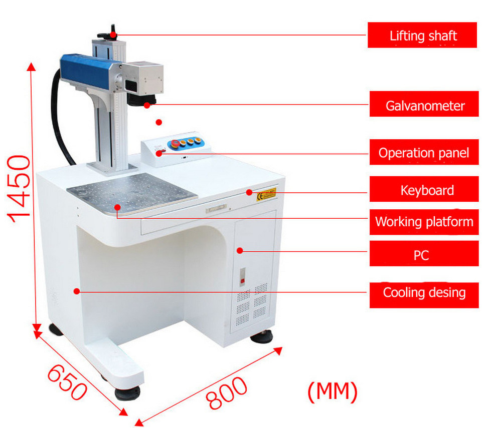 Fiber/CO2 Laser Marking&Engraving Machine for Metal & Nonmetal