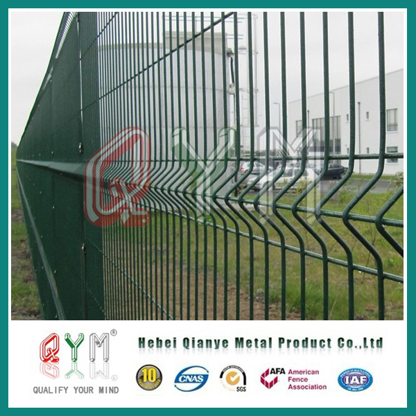 3D Curved Metal Fence/ Metal Welded Wire Mesh Fence with Folds