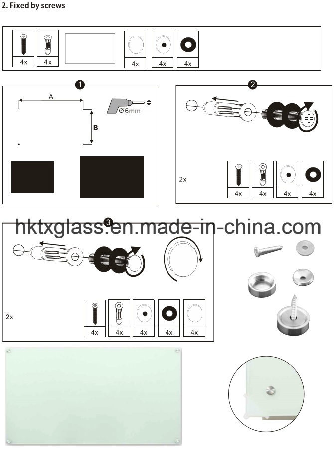 High Quality Kids Writing Glass Whiteboards with En12150 Asnzs2208 BS62061981