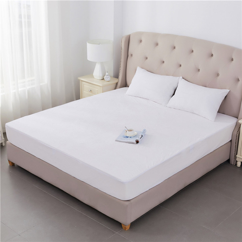 High Quality Waterproof 80% Cotton 20% Polyester Terry Cloth Laminated TPU Mattress Protector