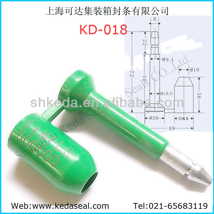 Bullet Barrier Container High Security Bolt Seal for Transport (KD-011)