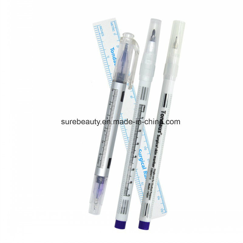 Eyebrow Microblading Marker Pen, Surgical Skin Marker Pen Scribe Tool for Tattoo Piercing Permanent Makeup