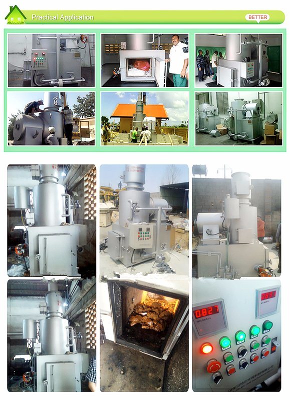 20-500kg/H Garment Factory Cloth Waste Incinerator