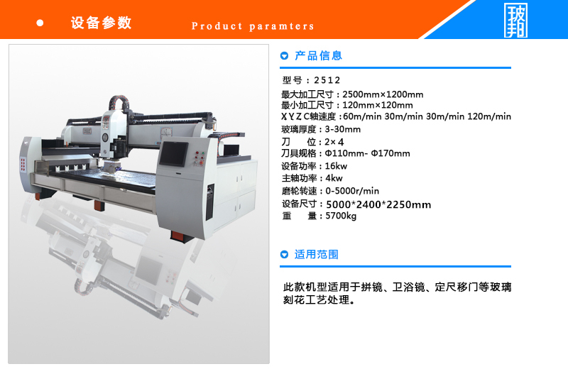 CNC 2512 Glass Engraving Machine