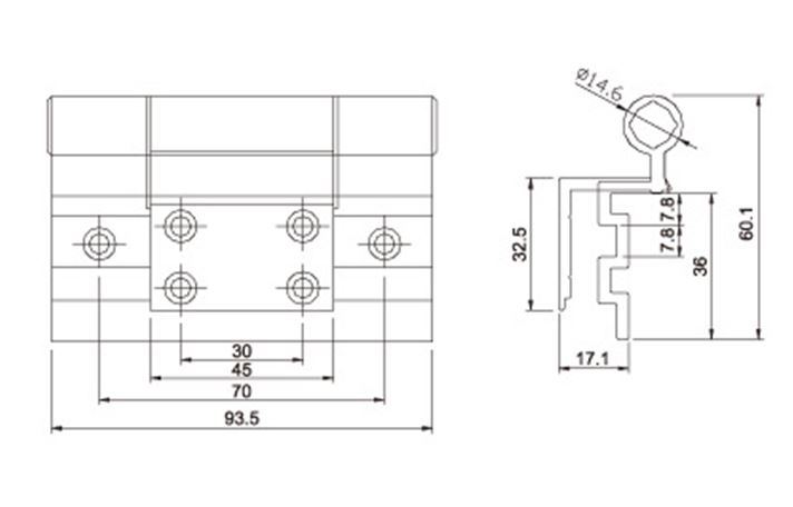 Chinese Product Casement Window Hinge Aluminium Window Hinge