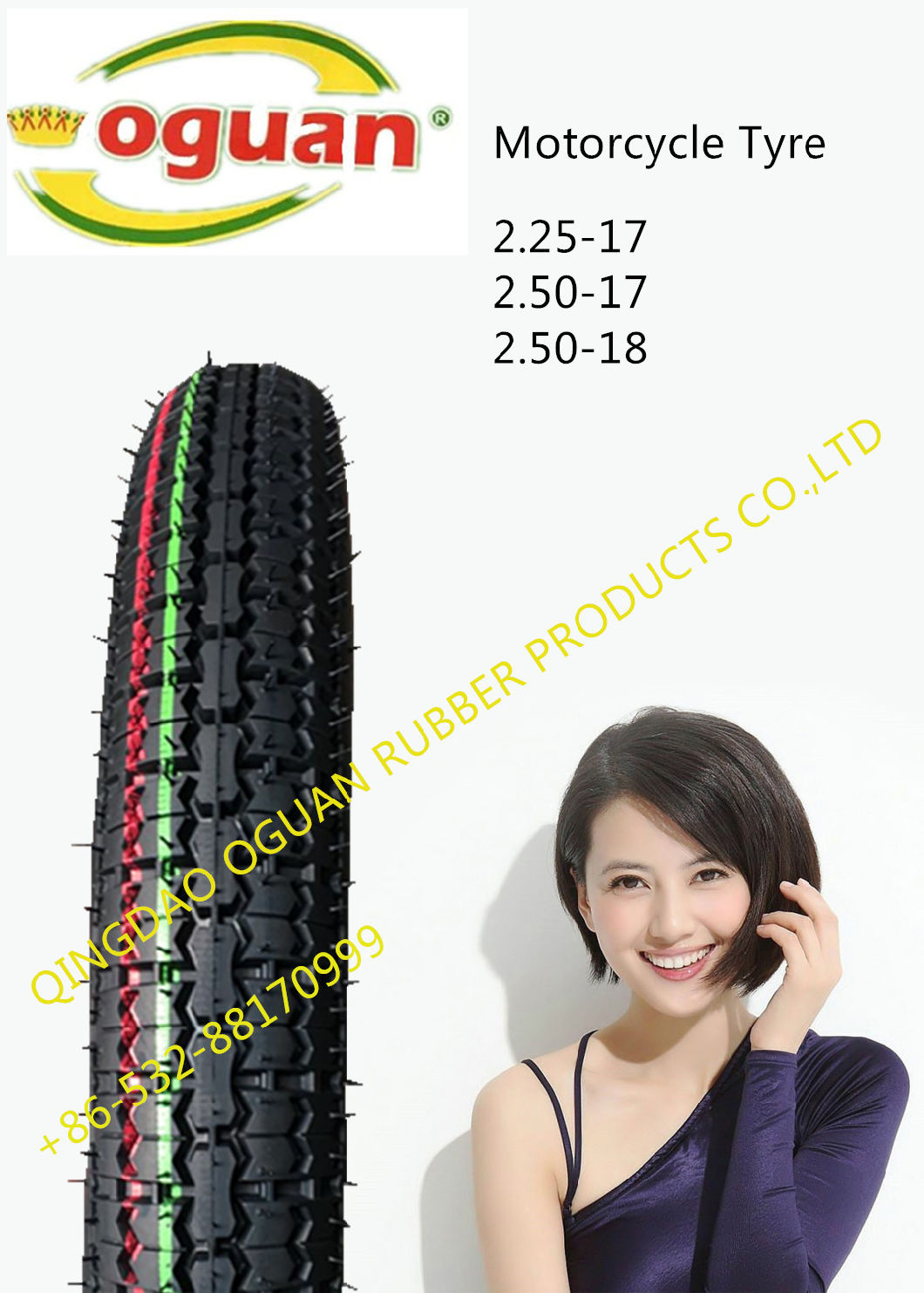 Novel High Rubber Containing Motorcycle Tyre