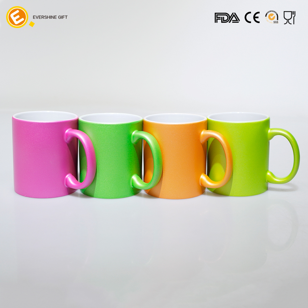 11oz Ceramic Coffee Mug with Neon Color