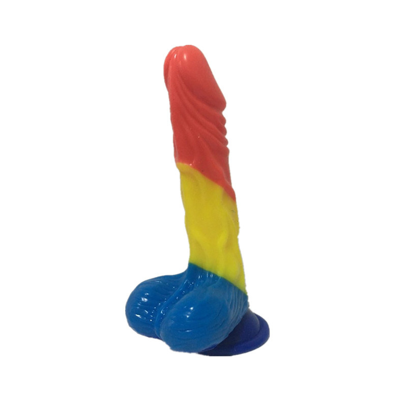 New Mould Colorful Silicone Artificial Penis Sex Toy for Woman