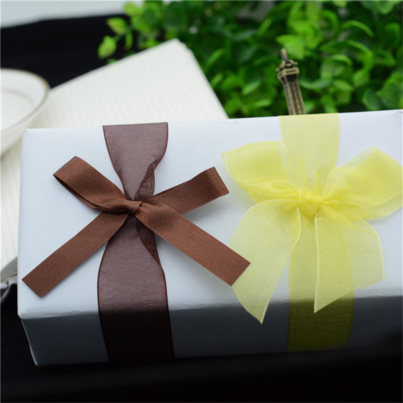 Custom Printed Satin Ribbon Bow for Gift Box Packaging