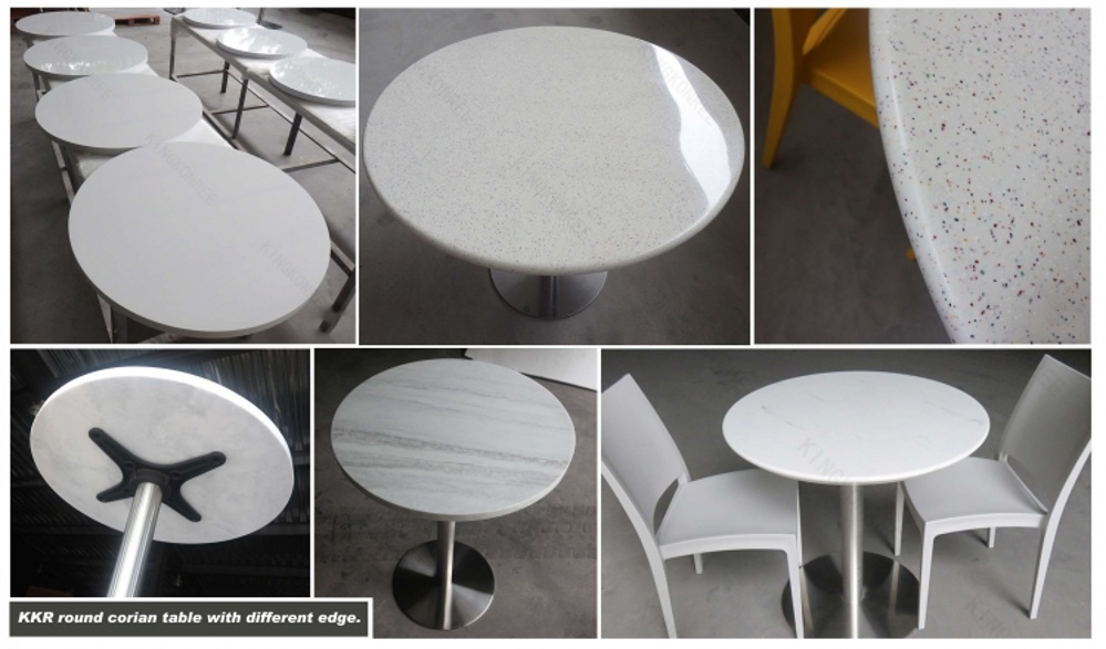 Dubai Round Artificial Stone Restaurant Dinner Table