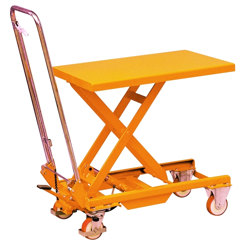 Mobile Manual Hydraulic Scissor Lift Table Cart