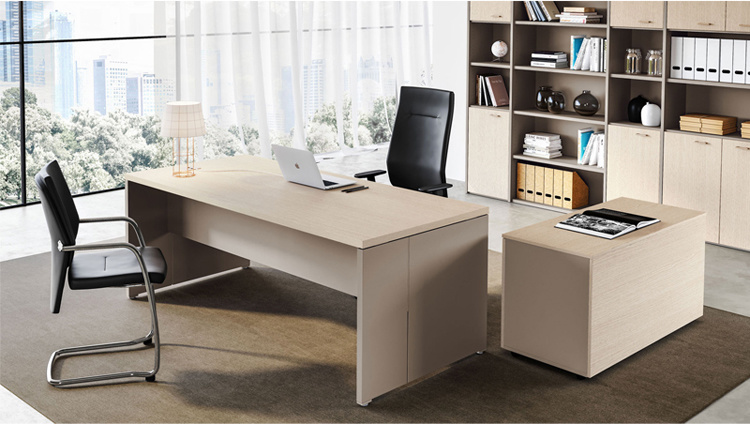 Modern Furniture Middle Size L Shape Executive Office Desk