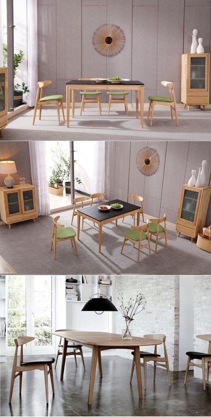 Modern Wooden Dining Room Furniture Set Wood Restaurant Chair for Home