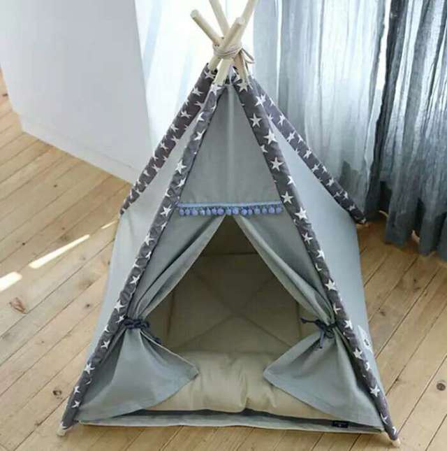 Indian Wooden Pet Cotton Tent