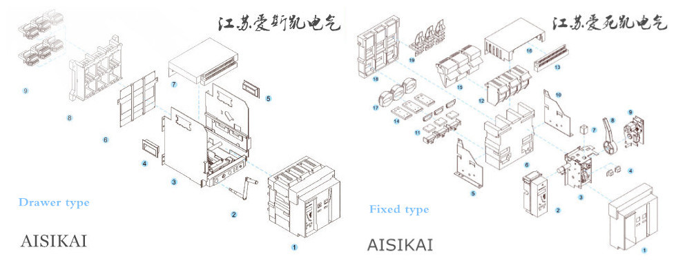 Acb 3200A 3pole Intelligent Type Universal Circuit Breaker with Ce/CCC/ISO9001