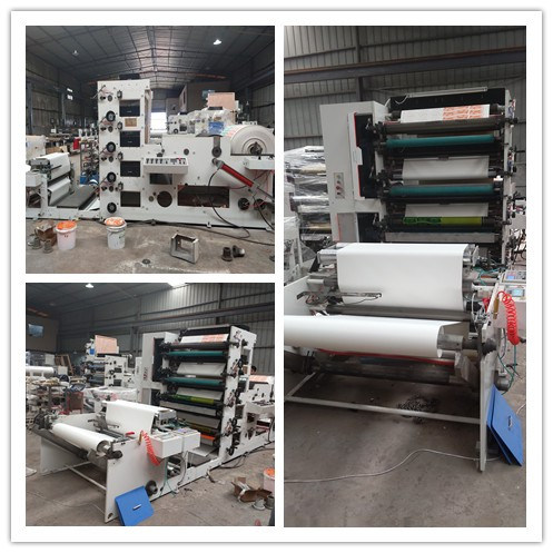 Flexography Paper Cup Printing Machine 4 Color 1000mm Stack Type