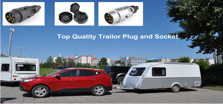 Factory Price 7 Pin Plastic Truck Trailer Plug & Socket European Standard Power Plug