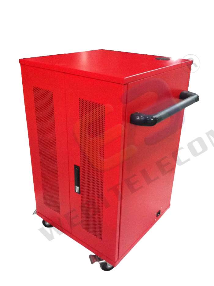 Customized Colored Notebook Charging Station Cabinet with USB Charging Port