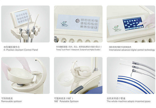 Dental Clinic Chair Multifunctional Controlled Integral Dental Treatment Unit