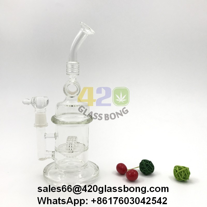 Heady Glass pipe/Waterpipe/Crafts with Tyre Perc for Weed/Dry Herb/710 Burnt Oil