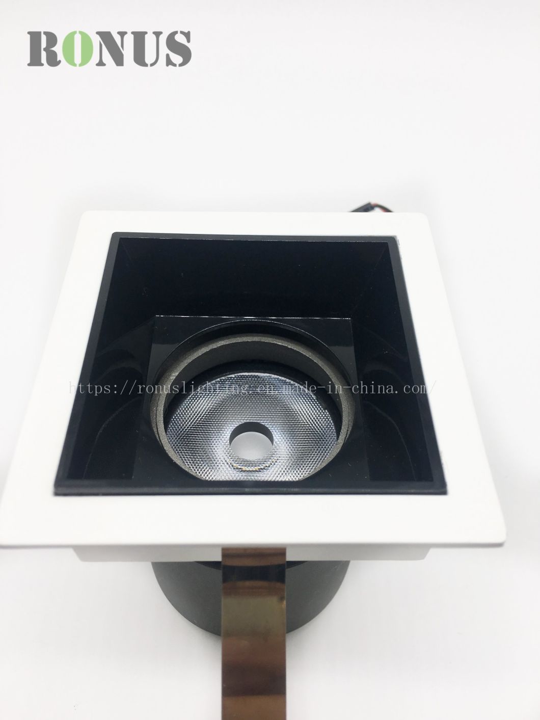 LED COB Spotlight Square Anti-Glare Trimless Spot Light 12W Lamp Ceiling Indoor Lighting Downlight