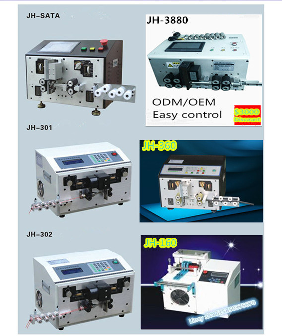 Jh-320 Automatic 4mm2 Wire Cable Cutting and Stripping Machine