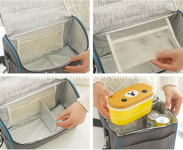 Portable Insulated Food Thermal Cooler Pouch Carry Case Lunch Bag