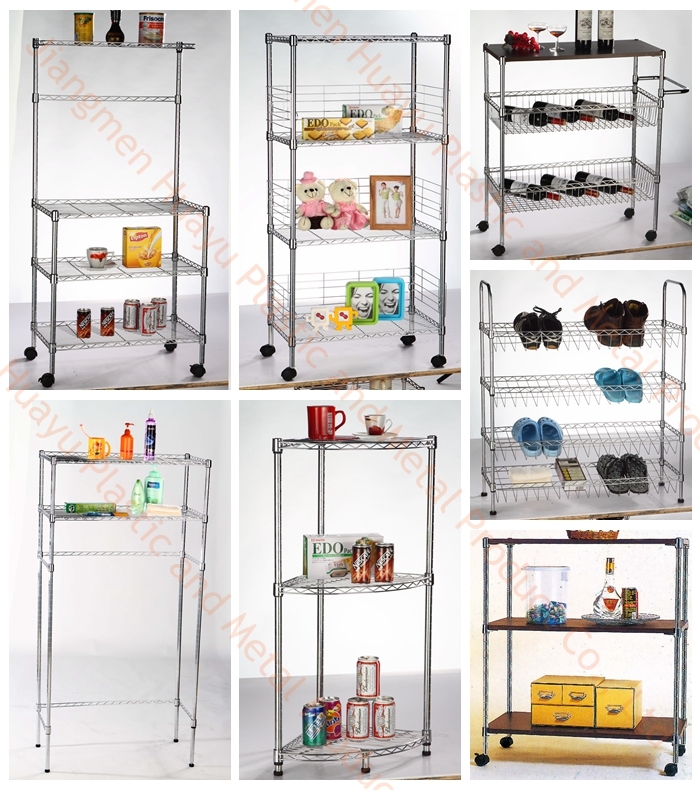 Warehouse Shelving Metal Wire Display Supermarket Rack