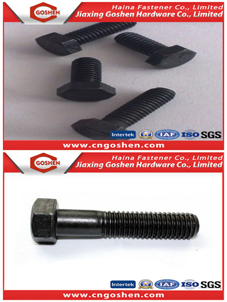 Black Gr8.8 High Strength Hex Bolt / Heavy Hex Bolt A325