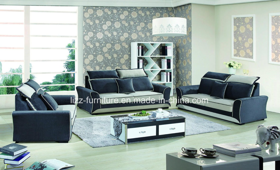 Modern Wooden Office Fabric Sofa